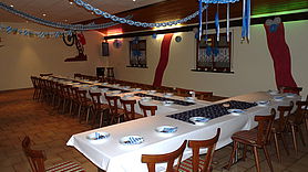 Der Saal des MSC Clubhauses