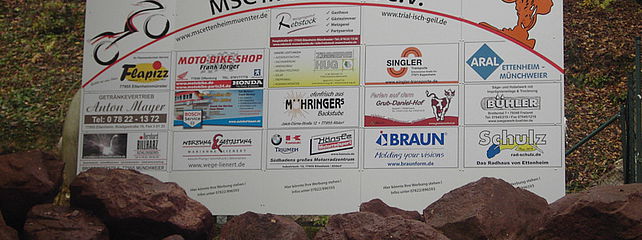 Sponsorentafel des MSC Münstertal e.V.